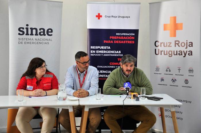 Presentación del Plan de Acción de Cruz Roja Uruguaya para las familias afectadas por las inundacion