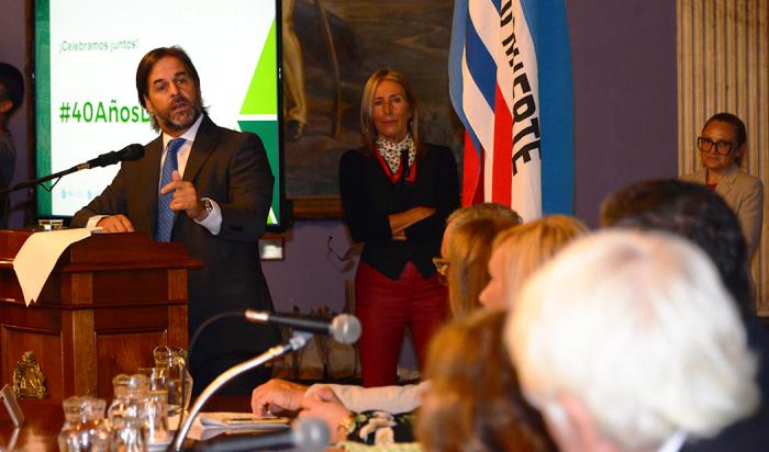 Imágenes del presidente Lacalle Pou en aniversario de Cooperativas Agrarias Federadas
