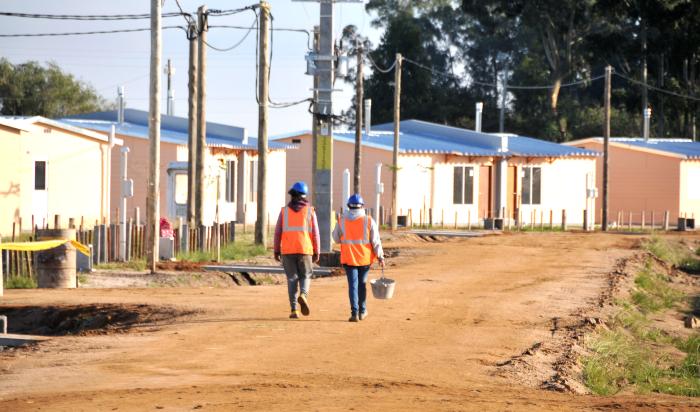 Obras de Mevir en el departamento de Rocha