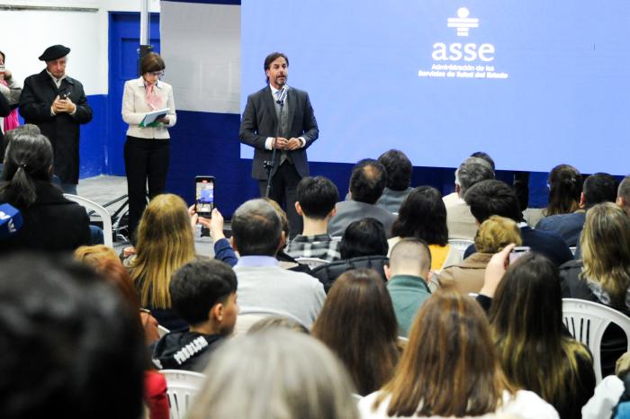 Presidente Lacalle Pou en inauguración de obras de ASSE en Las Piedras