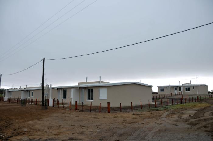 Inauguración de un plan de viviendas de Mevir en la localidad de Independencia, departamento de Flor