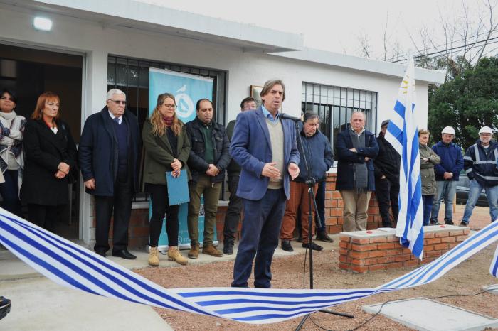 Inauguración de obras de juzgado de paz en Sauce