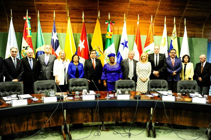 Presidenta en ejercicio, Beatriz Argimón, en Aladi