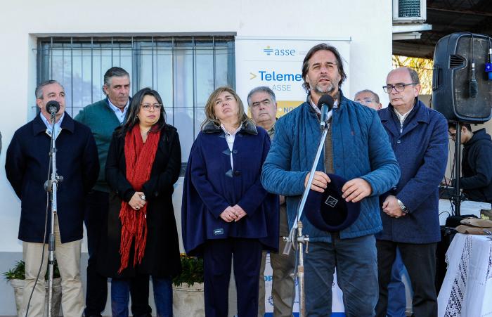 Presidente Lacalle Pou en inauguración de ASSE en Tambores, Tacuarembó