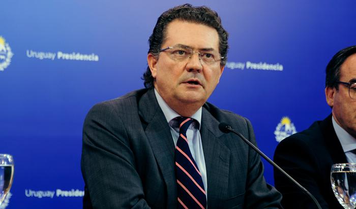 Conferencia de las autoridades del poder Ejecutivo y OSE sobre proyecto de saneamiento