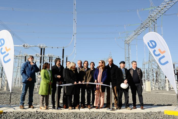 Presidente Lacalle Pou en inauguración de subestación de UTE en Cardal