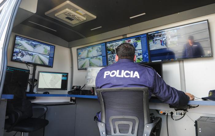 Inauguración de cámaras de videovigilancia en Libertad, San José