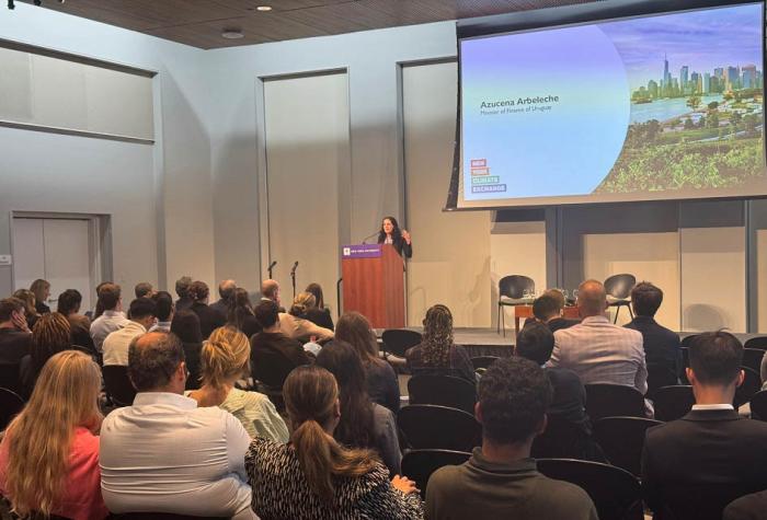 Arbeleche expuso sobre economía ambiental y financiamiento sostenible en Nueva York