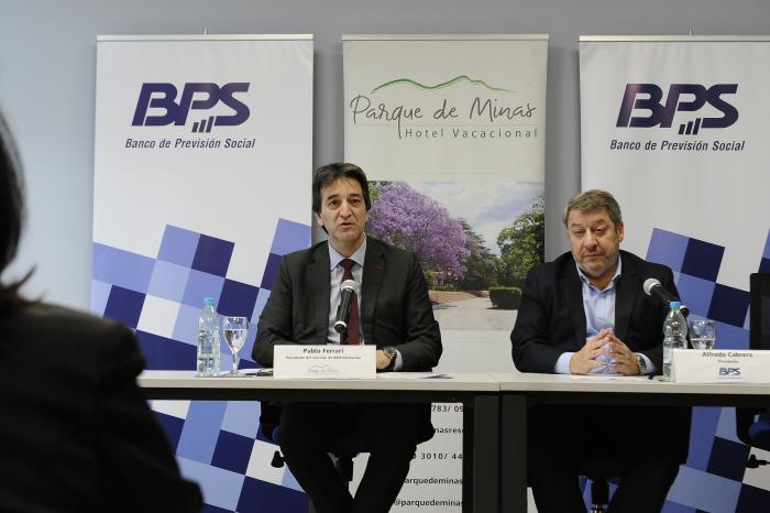 Firma de convenio del BPS para uso del parque vacacional de UTE y Antel