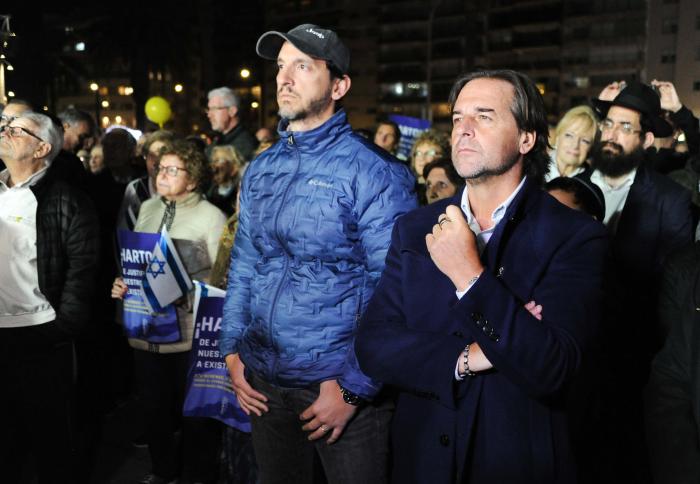 Presidente Lacalle Pou en convocatoria “Por la paz y contra el terrorismo”