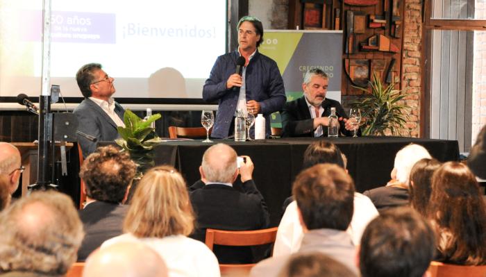 Presidente Lacalle Pou, en la celebración de los 50 años de CREA Viticultores