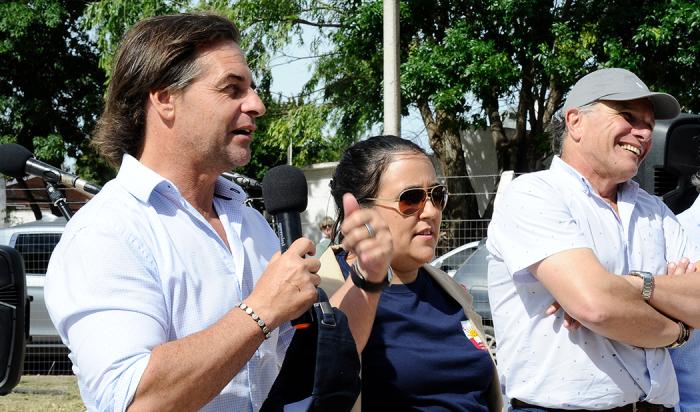 Presidente Lacalle Pou en actividades en Lascano, Rocha