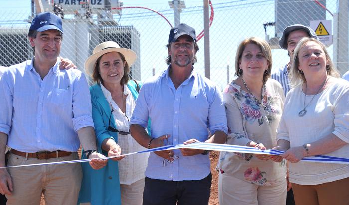 Imágenes del presidente Lacalle Pou en inauguración de subestaciones de UTE en Soriano