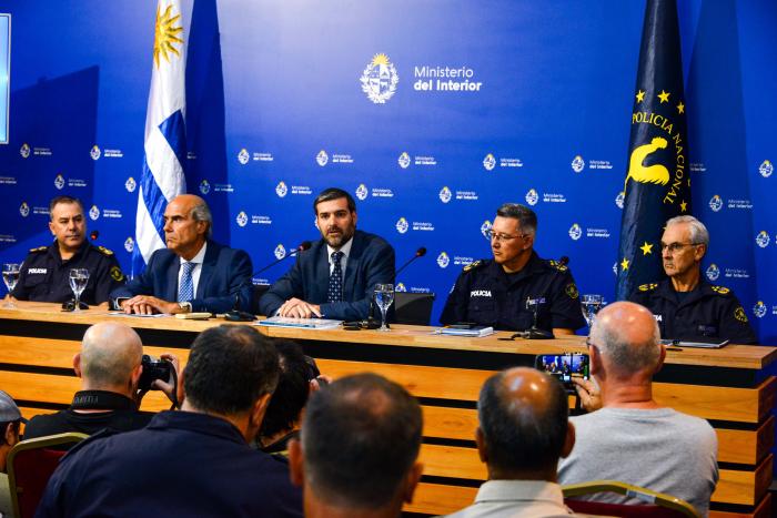 Presentación de cifras de delitos en el Ministerio del Interior
