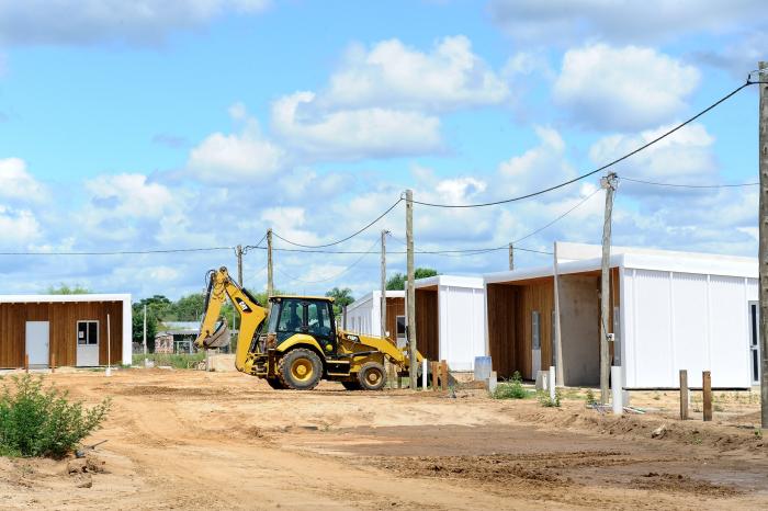 Viviendas sustentables de madera de Mevir en Tranqueras