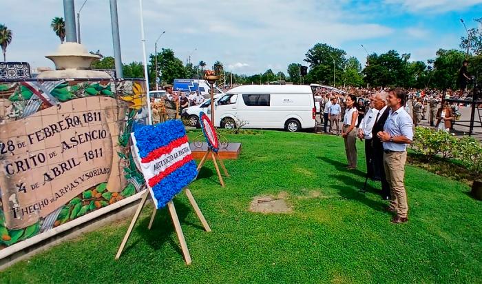Lacalle Pou encabezó acto conmemorativo del 214.° aniversario del Grito de Asencio