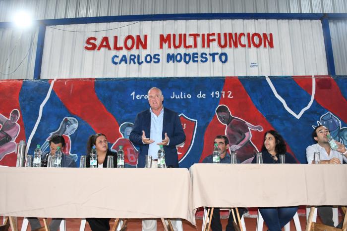 Convenio social de Transporte y Obras Públicas permitió inaugurar obras en club Ombú Juniors de Mont