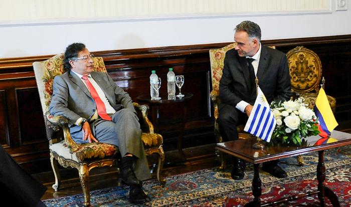 Reunión entre los presidentes de Uruguay y Colombia
