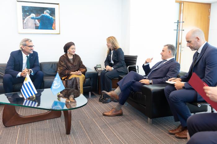 Presidente Orsi se reunió con la vicesecretaria general de Naciones Unidas, Amina Mohammed