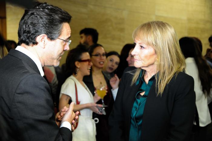 Presidenta en ejercicio, Carolina Cosse, en el Sodre