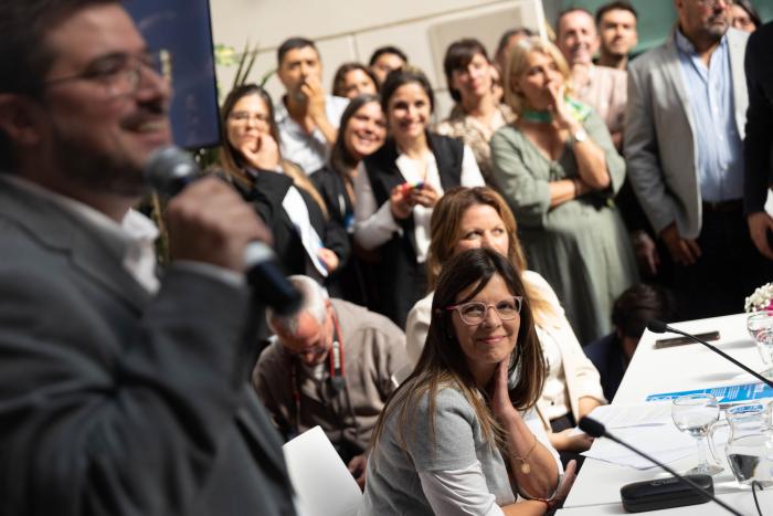 Presidente Yamandú Orsi en asunción de autoridades de INAU