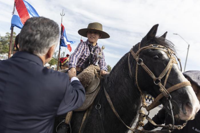 Presidente Orsi encabezó acto por el 214.° aniversario de Batalla de Las Piedras