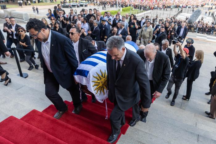 Velorio del expresidente José Mujica en el Palacio Legislativo
