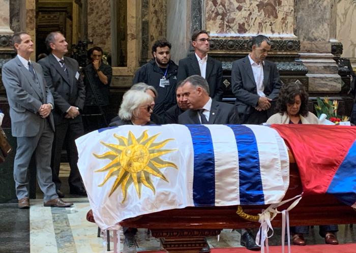 Velatorio del expresidente José Mujica en el Palacio Legislativo