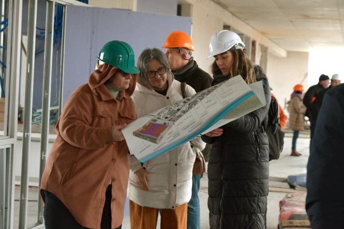 UTU y ANEP recorrieron obras de la escuela politécnica de Casavalle que albergará a más de 800 estud