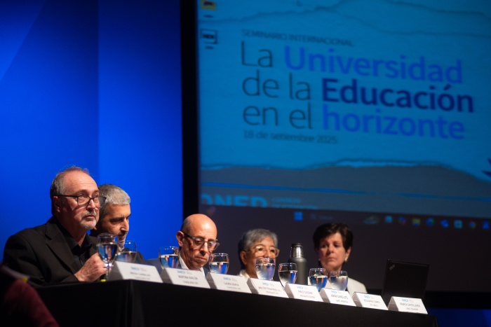 Presidente de la ANEP junto al presidente del Consejo de Formación en Educación 