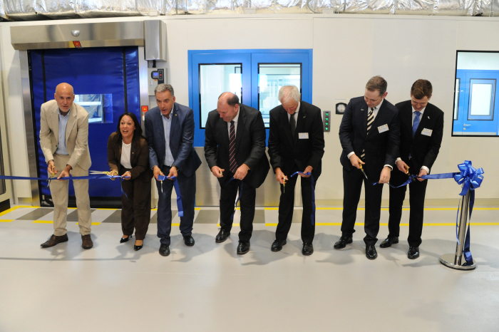 Orsi, el intendente de Canelones y un directivo de MonteSera