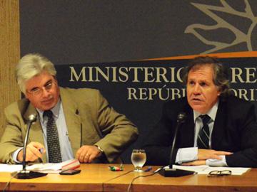 Ministros Tabaré Aguerre y Luis Almagro