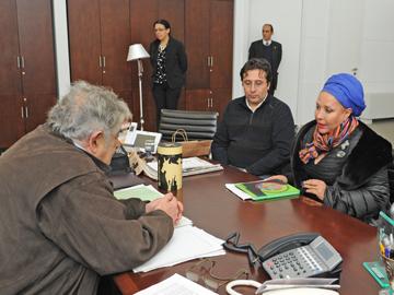 Presidente Mujica reunido con Piedad Córdoba