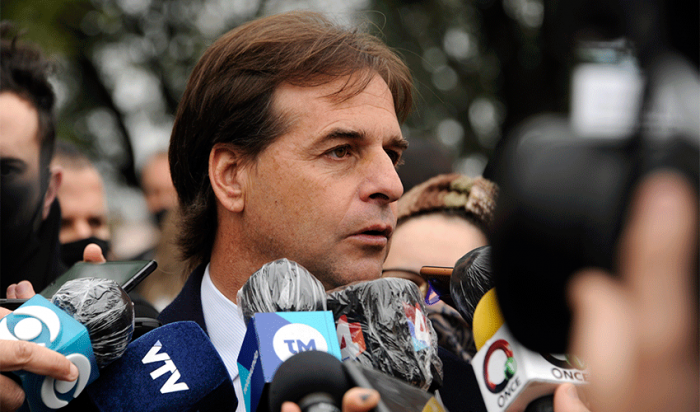 Presidente, Luis Lacalle Pou, en rueda de prensa