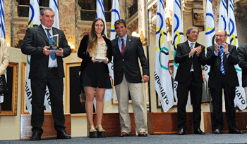 Premiación a los mejores deportistas del año 2015.