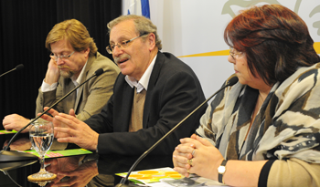 Autoridades de la educación en conferencia de prensa en Torre Ejecutiva