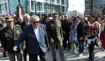 El Presidente José Mujica y el vicepresidente Danilo Astori encabezan el acto por el aniversario de la muerte de José Artigas