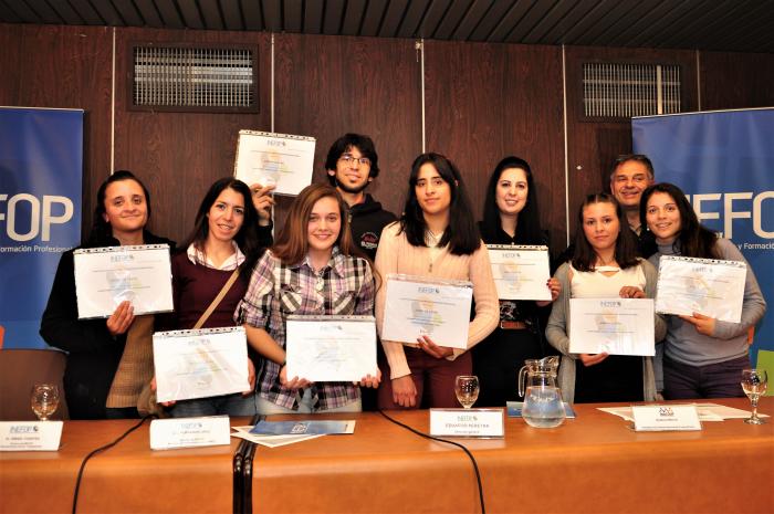 Entrega de certificados de Inefop