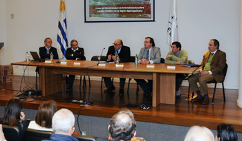 Autoridades en evento por los primeros 10 años del Sistema Nacional de Respuesta al Cambio Climático