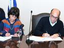 Firma de convenio entre Intendencia de Montevideo y el Inau