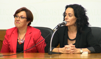 Ministra de Salud Pública, Susana Muñiz y directora general de la Salud, Marlene Sica