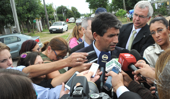 Vicepresidente de la República, Raúl Sendic, en declaraciones a la prensa