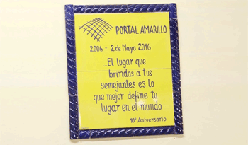Placa conmemorativa de la Junta Nacional de Drogas