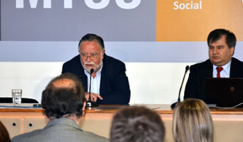 Ministro de Trabajo y Seguridad Social, José Bayardi