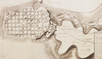 Mapa antiguo de Montevideo