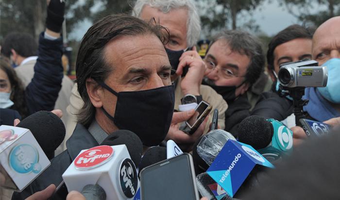 Presidente Lacalle Pou en rueda de prensa