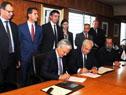Rossi recibiío al Vice Primer Ministro de Asuntos Extranjeros de Bélgica, Didier Reynders