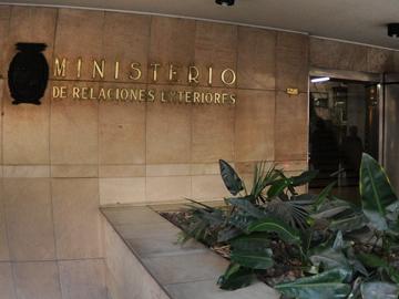 Fachada del Ministerio de Relaciones Exteriores