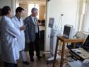 El ministro de Salud, Jorge Basso, visitó nuevo equipamiento en el Centro Nacional de Quemados
