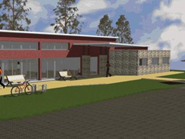 Centro Cívico proyectado en Tres Ombúes